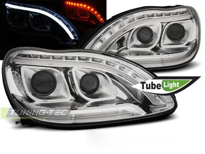 Fari Tube Luce Cromo per Mercedes W220 S-KLASSA 09.98-05.05