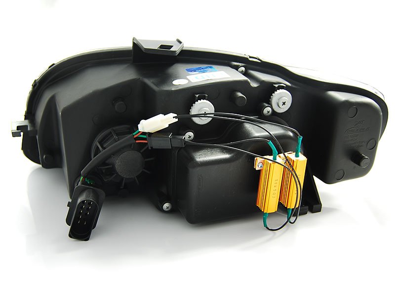 Fari Tube Luce Nera per Audi A4 B7 (11.04-03.08)