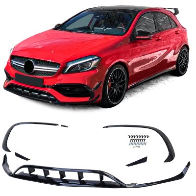 Spoiler Paraurti Anteriore Aero-Kit per Mercedes A W176 15-18