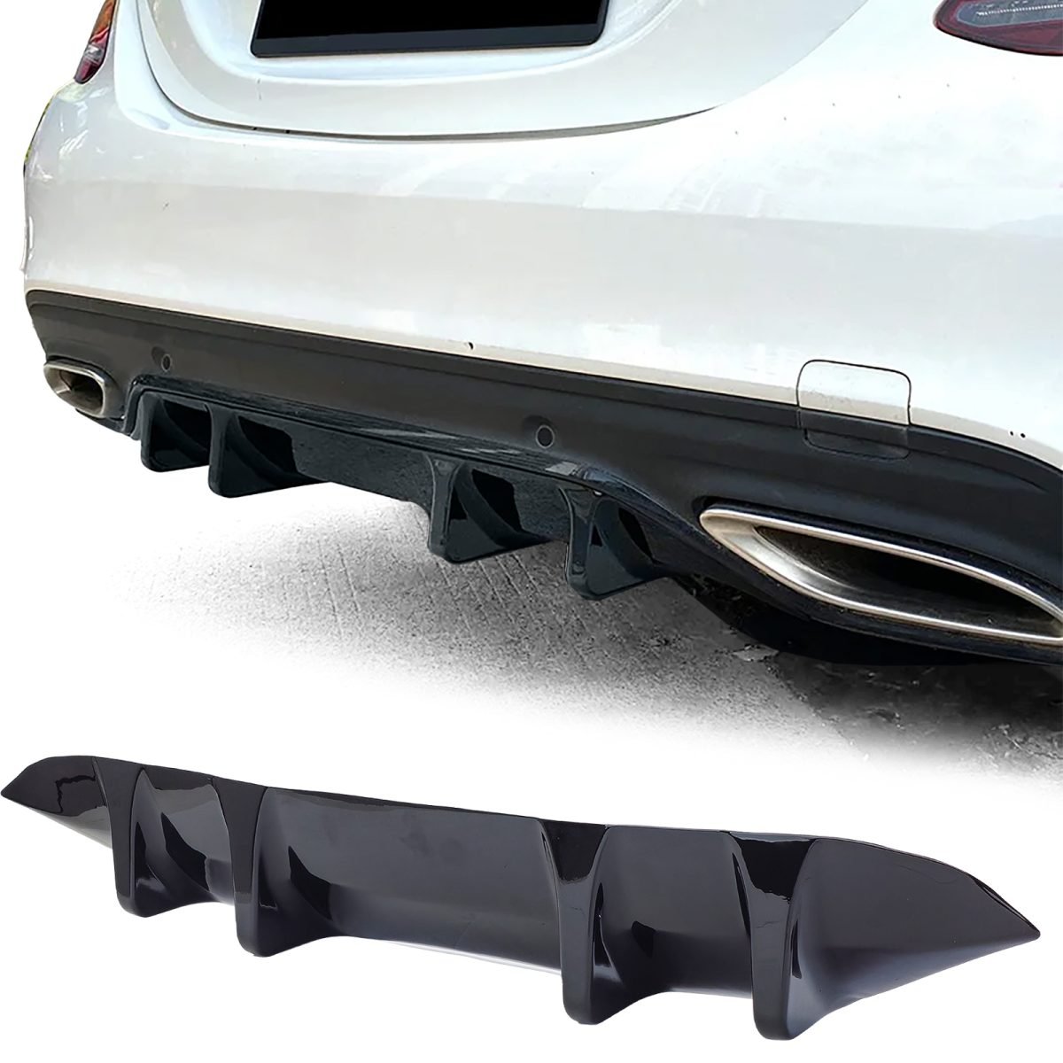 Diffusore Posteriore Sportivo per Mercedes C W205 S205 AMG-Line 2018-2021
