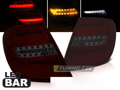 Mercedes C-Klasa W204 Kombi 07-10 Barra LED Fumè Rossa per Touring