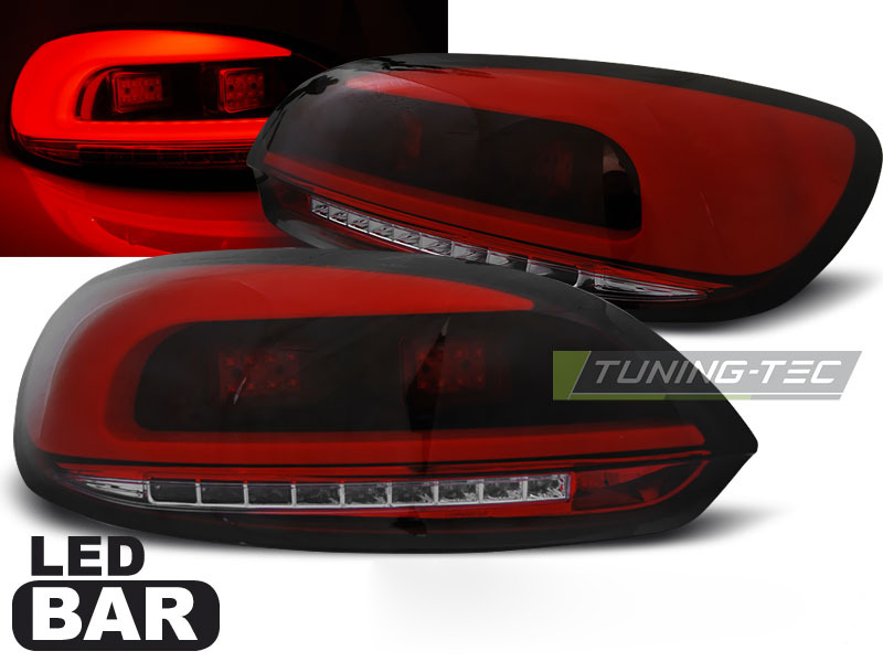 LED Bar Fanali Posteriori Rosso Fumé per Volkswagen Scirocco III (08-04.14)