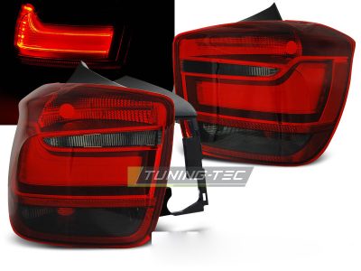 LED Bar Fanali Posteriori Rosso Fumé per BMW Serie 1 F20 (11-12.14) Fanali