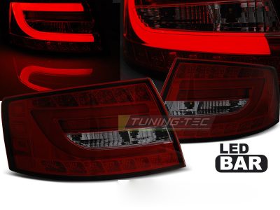 LED Fanali Posteriori Rosso Fumé per Audi A6 C6 Berlina (04.04-08) 7Pin
