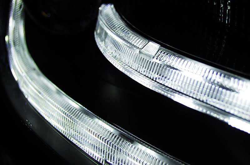 Xenon Fari True DRL Nero per Audi A4 B8 (04.08-11) Luci Diurne