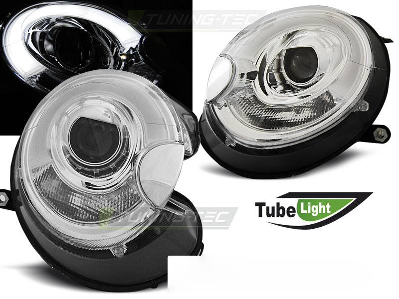 Fari Tube Luce Cromo per BMW MINI (COOPER) 06-14