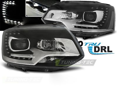 Fari True DRL Nero per Volkswagen T5 (2010-2015) Luci Diurne