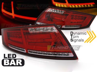 LED Bar Fanali Posteriori Rosso Bianco per Audi TT (04.06-02.14) Fanali
