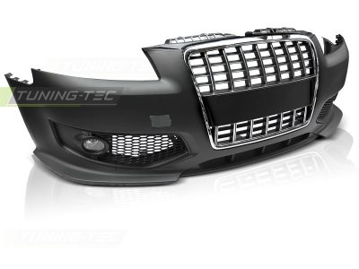Anteriore Paraurti Sport Cromato Nero per Audi A3 (06.05-04.08) Paraurti