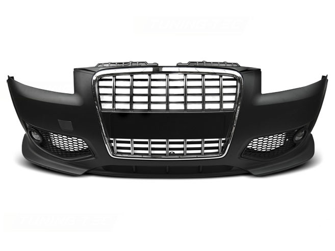Anteriore Paraurti Sport Cromato Nero per Audi A3 (06.05-04.08) Paraurti