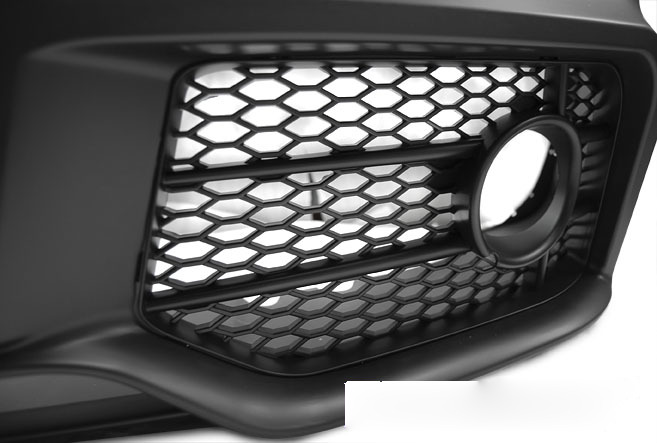 Anteriore Paraurti Sport Cromato Nero PDC per Audi A4 (2004-2008) con PDC