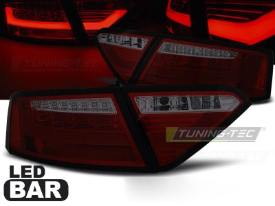 LED Bar Fanali Posteriori Rosso Fumé per Audi A5 (07-06.11) Fanali Posteriori