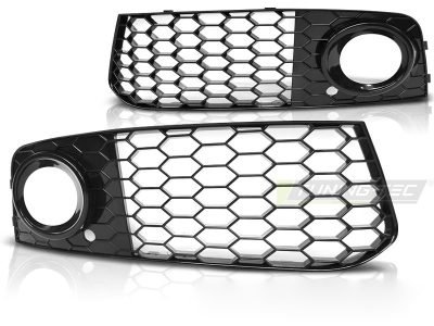 Fendinebbia Copertura Nero Lucido per Audi A4 (B8) 08-10.11, Accessorio Esterno