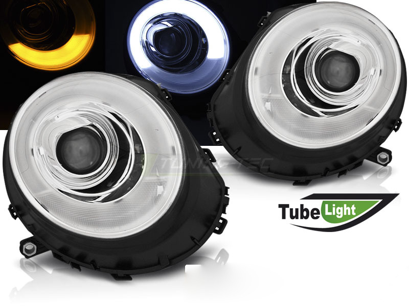 Fari Tube Luce Cromo per BMW MINI (COOPER) 06-14