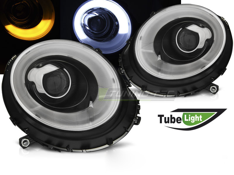 Fari Tube Lightl Nero per BMW MINI Cooper (2006-2014) Fanali Neri