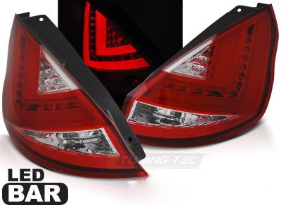 Ford Fiesta MK7 08-12 Hb Barra LED Rossa Bianca Anteriore Esterno Accessorio
