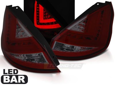 Ford Fiesta MK7 12-16 Hb Rosso Fumé LED Bar per Auto con Carrozzeria Berlina