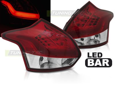 Ford Focus 3 11-10.14 Berlina 5 Porte Barra LED Rossa Bianca Accessorio Esterno