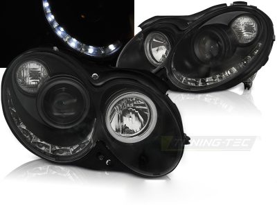 Fari Daylight Nero per Mercedes CLK W209 (2003-2010) Fanali Auto
