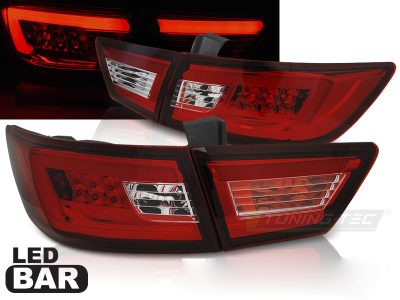 Renault Clio Iv 13-16 Berlina 5 Porte LED Bar Rosso Bianco Accessorio Tuning