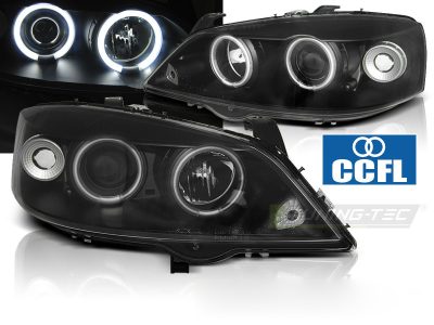 Opel Astra G 09.97-02.04 Fanali Angel Eyes CCFL Neri per Tuning Auto
