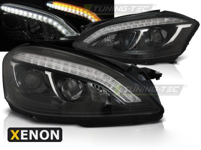Xenon Fari Daylight Nero per Mercedes W221 (2005-2009)
