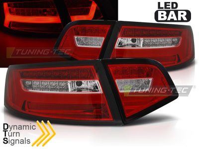 LED Bar Fanali Posteriori Rosso Bianco Sequenziali per Audi A6 (08-11) Berlina