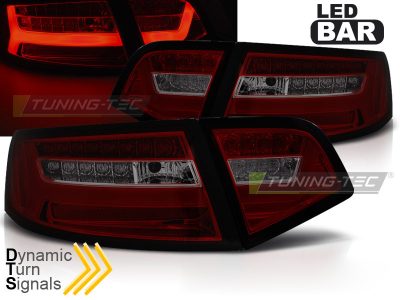 LED Bar Fanali Posteriori Rosso Fumé Sequenziali per Audi A6 Berlina (08-11)