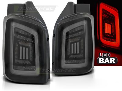 LED Bar Fanali Posteriori Fumé Nero Bianco per Volkswagen T5 (04.03-09 / 10-15)