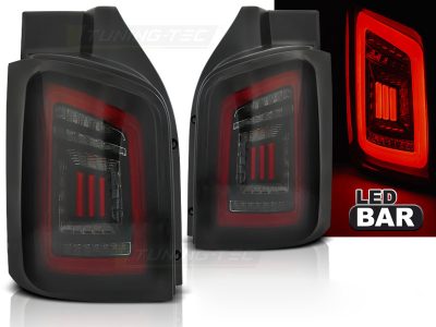 LED Bar Fanali Posteriori Fumé Nero Rosso per Volkswagen T5 (04.03-09 / 10-15)