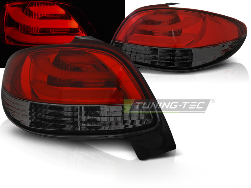 Peugeot 206 98- Rosso Fumé LED Bar per Auto Tuning Esterno Accessorio