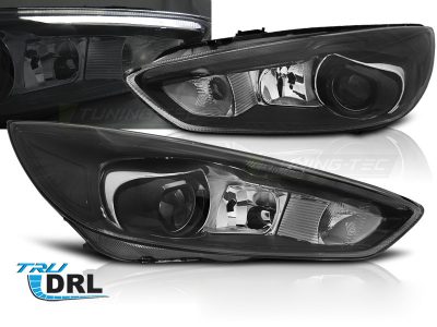 Ford Focus MK3 14-18 Luci Diurne Nero LED DRL (Led Oem) Originali