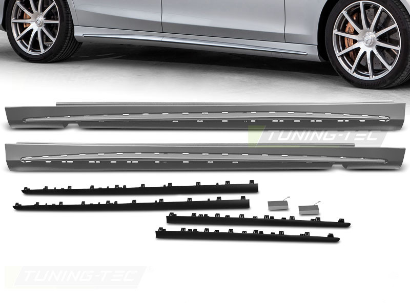 Minigonne Sport Nero per Mercedes Classe S W222 (2013-2020) Long Versione