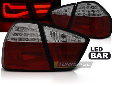 LED Bar Fanali Posteriori Rosso Fumé per BMW E90 (2005-2008) Fanali Posteriori