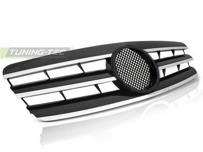 Griglia Sport Nero Cromato per Mercedes W203 (2000-2007) - Griglia Anteriore
