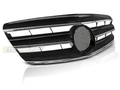 Griglia Sport Nero Cromato per Mercedes W221 (2005-2009) - Griglia Anteriore
