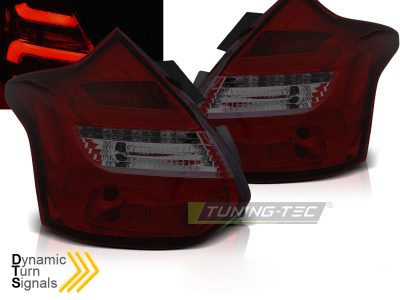 Ford Focus 3 11-10.14 Berlina 5 Porte Rosso Fumé LED Bar Sequenziale Indicatori