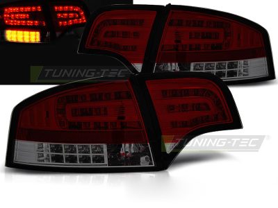 LED Fanali Posteriori Rosso Fumé per Audi A4 B7 (11.04-03.08) Berlina