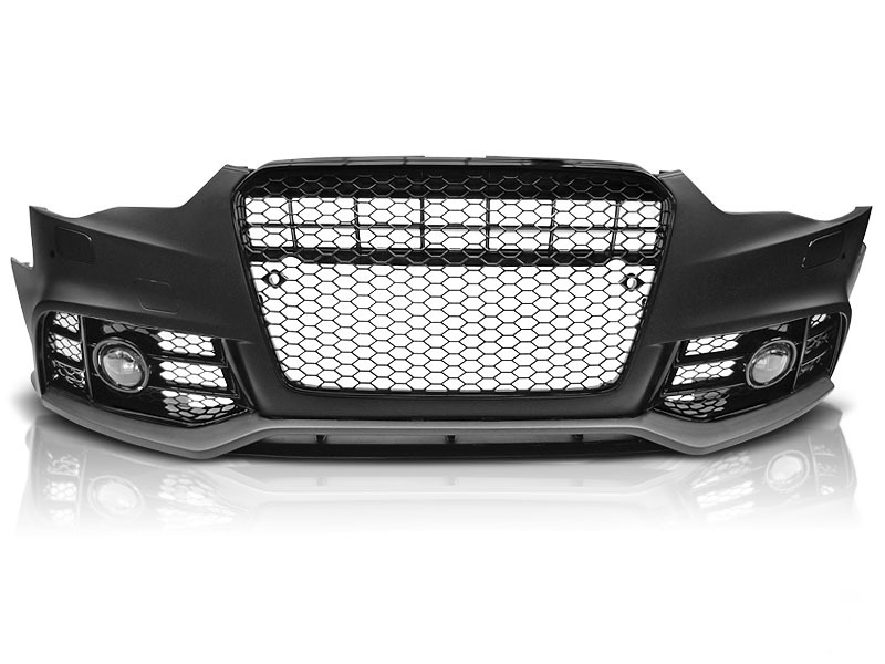 Anteriore Paraurti Sport Nero PDC per Audi A5 (2011-2016) con PDC