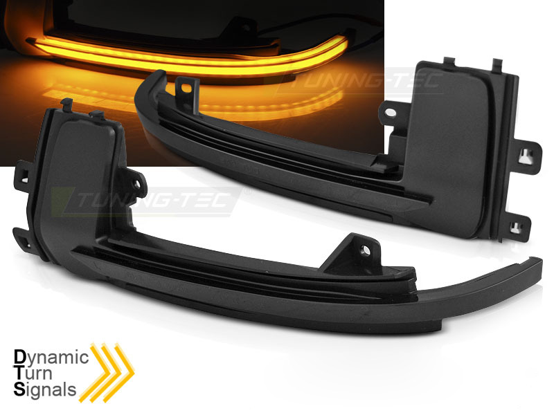 Laterale Direction Nello Specchio Fumè LED Sequenziale per Audi A3 10-12