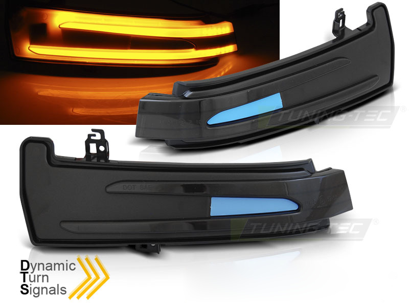 Laterale Direction Nello Specchio Fumè LED Sequenziale per Mercedes W204