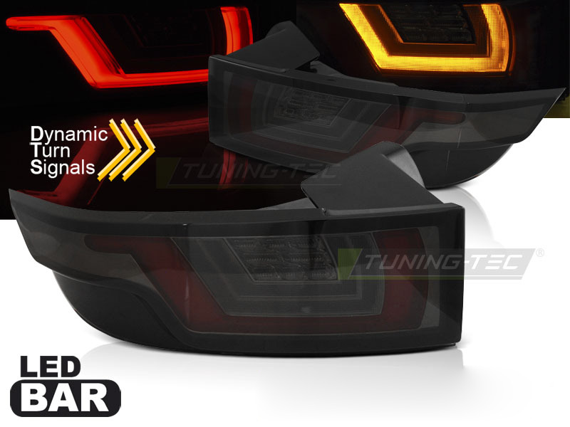 Land Rover Range Evoque 11-18 Rosso Fumé Nero LED per Tutti I Modelli