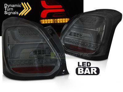 Suzuki Swift Vi 17-23 Fumé LED Sequenziali Anteriori Fumè per Berlina