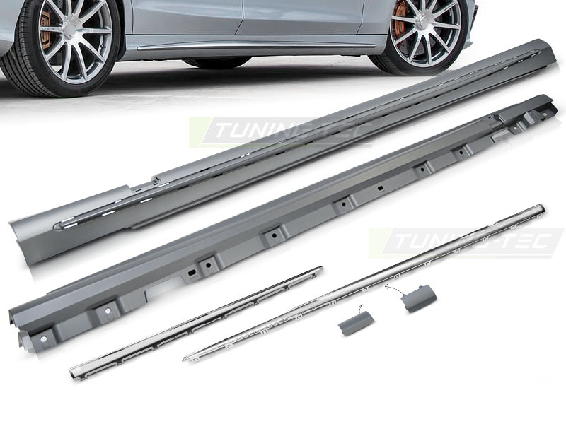 Minigonne Sport Cromato per Mercedes-Benz Classe S W222 (2013-2018) Long