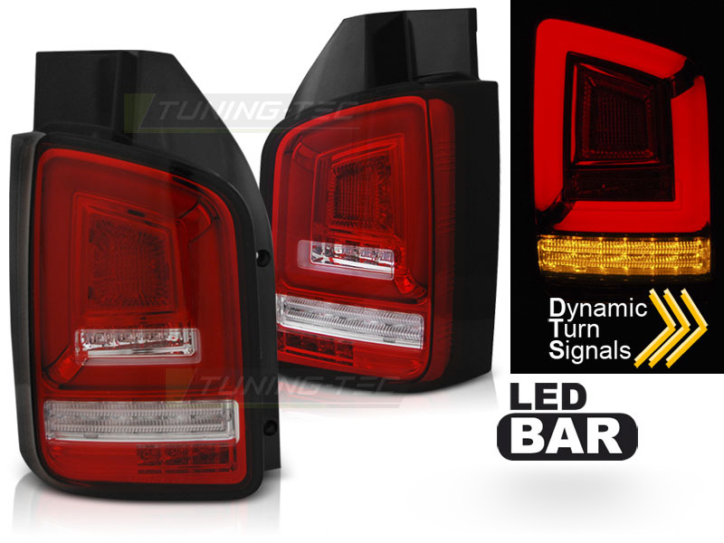 LED Bar Fanali Posteriori Rosso Bianco Sequenziali per Volkswagen T5