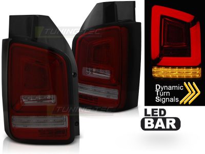 LED Bar Fanali Posteriori Rosso Fumé Sequenziali per Volkswagen T5 (2010-2015)