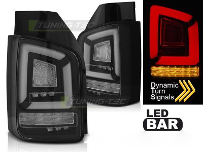 LED Bar Fanali Posteriori Nero Sequenziali per Volkswagen T5 (2010-2015)