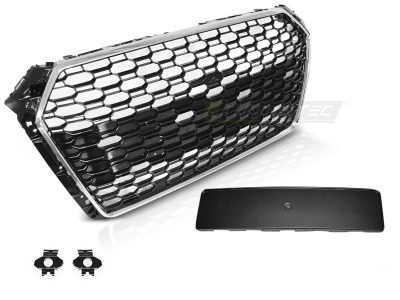 Griglia Sportiva Cromata Nera PDC per Audi A4 B9 (2015-2019)