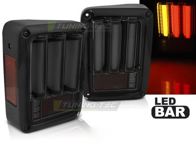 Jeep Wrangler Jk 07-18 LED Bar Fumé Nero per Jeep Wrangler JK (2007-2018)