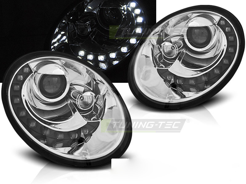 Fari Daylight Cromato per Volkswagen New Beetle (2006-2012)